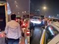 Western Express Highway Traffic: BJP Minister’s Supporters Cause 4-Hour Jam on Mumbai Roads - Hindi News | Western Express Highway Traffic: BJP Minister’s Supporters Cause 4-Hour Jam on Mumbai Roads | Latest mumbai News at Lokmattimes.com
