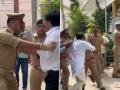 BJP MLA Yogesh Verma Slapped In Public After Heated Argument In Lakhimpur (Watch Video) - Hindi News | BJP MLA Yogesh Verma Slapped In Public After Heated Argument In Lakhimpur (Watch Video) | Latest social-viral News at Lokmattimes.com