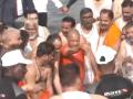Yogi Adityanath Visits Maha Kumbh Mela 2025 With Cabinet Ministers; CM Takes Holy Dip in Triveni Sangam (Watch Video) - Hindi News | Yogi Adityanath Visits Maha Kumbh Mela 2025 With Cabinet Ministers; CM Takes Holy Dip in Triveni Sangam (Watch Video) | Latest national News at Lokmattimes.com