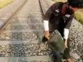 UP Police Arrest YouTuber Gulzar Sheikh for Reckless Train Track Vandalism; RPF Urges Reel-Makers to Prioritize Rail Safety (Watch) - Hindi News | UP Police Arrest YouTuber Gulzar Sheikh for Reckless Train Track Vandalism; RPF Urges Reel-Makers to Prioritize Rail Safety (Watch) | Latest national News at Lokmattimes.com