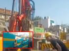 Uttar Pradesh: Crane Collapses During Construction Work at Agra Metro (Watch Video)