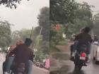 Chhattisgarh: Couple Caught Romancing on Moving Bike in Bhilai, Police Arrest Rider and Seize Vehicle (Watch Video)