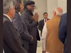 Chris Gayle Meets Prime Minister Narendra Modi, Greets Indian PM With Namaste (Watch Video)