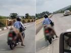 Nagpur: Helpless Man Ties Wife’s Dead Body to Bike to Take Hometown After Accident; Disturbing Video Goes Viral