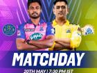 Chennai Super Kings opt to bat, against Rajasthan Royals, yellow army aim to end on high