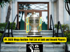 IPL 2025 Mega Auction: Full List of Sold and Unsold Players