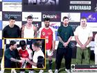 Lionel Messi Interacts With Rahul Gandhi at Uppal Stadium in Hyderabad, Gifts Signed Jersey (Watch Videos)