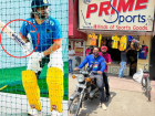 MS Dhoni Spotted Practicing with 'Prime Sports' Sticker Of His Childhood Friend's Store, Picture Goes Viral