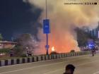 Mumbai Road Accident: Two Cars Catch Fire After Tragic Collision on Marine Drive, No Injuries Reported (Watch Video)