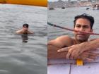 Mohammad Kaif Takes Dip in Yamuna River in Prayagraj Ahead of Maha Kumbh Mela; Video Goes Viral