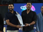 MS Dhoni, Rohit Sharma Walk Out With T20 World Cup 2026 Trophy Before IND vs NZ Final at Narendra Modi Stadium in Ahmedabad (VIDEO)