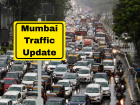 Mumbai Traffic Update: Slippery Road in Bhandup After Oil and Drainage Spill Near Pumping Station Signal