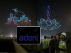 Navi Mumbai International Airport Drone Show Videos: Over 1,500 Drones Light Up the Sky