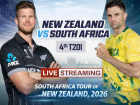 NZ vs SA 4th T20I LIVE Cricket Streaming: When and Where To Watch New Zealand vs South Africa Match in India
