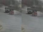 Punjab Road Accident: Speeding Vehicle Loses Control After Hitting a Pothole, Rams Into E-Rickshaw Head-On; Three Injured (Watch Video)