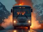 Jharkhand News: Over 40 Passengers Escape After Bus Erupts in Flames Near Ranchi, Short Circuit Suspected