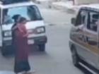 Surat Horror: Toddler Run Over by School Van, Saved After Timely Rescue, Disturbing Video Surfaces