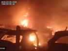 Surat Fire: Massive Blaze Engulfs Scrap Shops and Vehicles Near Kamej Toll Plaza