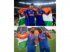 Suryakumar Yadav, Hardik Pandya Recreate Virat Kohli–Rohit Sharma’s Iconic Photo With Tricolour After India’s T20 World Cup 2026 Win (VIDEO)