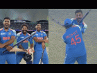 Team India Celebration Photos and Videos: Rohit Sharma, Virat Kohli Play Dandiya; Jadeja, Harshit, Arshdeep Recreate Gangnam Style After Champions Trophy 2025 Win