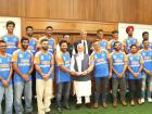 PM Modi Meets T20 World Cup-Winning Team India at His Residence in New Delhi (Watch Video)