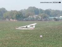Army Training Aircraft Crashes into Pond in Prayagraj; Two Pilots Injured, DGCA Orders Probe (Watch Video) - News | Army Training Aircraft Crashes into Pond in Prayagraj; Two Pilots Injured, DGCA Orders Probe (Watch Video) | Latest national News at Lokmattimes.com