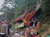 AP Bus Accident: 15 Killed After Vehicle Overturns On Ghat Road Between Chinturu and Bhadrachalam in Alluri Sitarama Raju - News | AP Bus Accident: 15 Killed After Vehicle Overturns On Ghat Road Between Chinturu and Bhadrachalam in Alluri Sitarama Raju | Latest national News at Lokmattimes.com