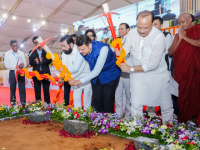 Mumbai: CM Devendra Fadnavis, Deputy CMs Eknath Shinde & Ajit Pawar Perform Bhoomipujan for Ghatkopar SRA Projects - News | Mumbai: CM Devendra Fadnavis, Deputy CMs Eknath Shinde & Ajit Pawar Perform Bhoomipujan for Ghatkopar SRA Projects | Latest mumbai News at Lokmattimes.com