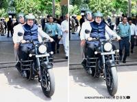 Watch: CM Devendra Fadnavis Arrives in Maharashtra Assembly On Bullet Bike After PM Modi’s Fuel-Saving Appeal - News | Watch: CM Devendra Fadnavis Arrives in Maharashtra Assembly On Bullet Bike After PM Modi’s Fuel-Saving Appeal | Latest maharashtra News at Lokmattimes.com