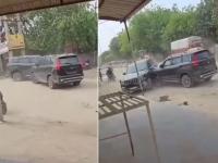 Gurugram Road Rage: Two SUV Drivers Ram Cars Into Each Other in Dhanwapur; Video Goes Viral - News | Gurugram Road Rage: Two SUV Drivers Ram Cars Into Each Other in Dhanwapur; Video Goes Viral | Latest national News at Lokmattimes.com Gurugram Road Rage: Two SUV Drivers Ram Cars Into Each Other in Dhanwapur; Video Goes Viral - News | Gurugram Road Rage: Two SUV Drivers Ram Cars Into Each Other in Dhanwapur; Video Goes Viral | Latest national News at Lokmattimes.com