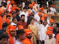Riteish Deshmukh and Genelia Seek Blessings at Chhatrapati Shivaji Maharaj Temple  Ahead of 'Raja Shivaji' Release - News | Riteish Deshmukh and Genelia Seek Blessings at Chhatrapati Shivaji Maharaj Temple  Ahead of 'Raja Shivaji' Release | Latest entertainment News at Lokmattimes.com