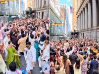 Lower Manhattan Lights Up with Dhol Beats as 400-Person Baraat Marches Through Wall Street - News | Lower Manhattan Lights Up with Dhol Beats as 400-Person Baraat Marches Through Wall Street | Latest social-viral News at Lokmattimes.com Lower Manhattan Lights Up with Dhol Beats as 400-Person Baraat Marches Through Wall Street - News | Lower Manhattan Lights Up with Dhol Beats as 400-Person Baraat Marches Through Wall Street | Latest social-viral News at Lokmattimes.com