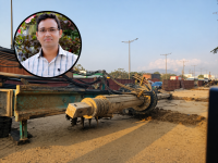 Mumbai Tragedy: Police Constable Killed After Drilling Machine Falls on Him at MMRDA Flyover Construction Site in Mankhurd | Latest mumbai News at www.lokmattimes.com