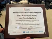 India Receives ‘Measles and Rubella Champion’ Award for Efforts To Combat Disease - News | India Receives ‘Measles and Rubella Champion’ Award for Efforts To Combat Disease | Latest national News at Lokmattimes.com India Receives ‘Measles and Rubella Champion’ Award for Efforts To Combat Disease - News | India Receives ‘Measles and Rubella Champion’ Award for Efforts To Combat Disease | Latest national News at Lokmattimes.com