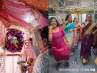 Mumbai Navratri Celebration: Women Play Garba and Dance to 'Ek Number Tujhi Kambar' on Kalyan Local Train (Watch) - News | Mumbai Navratri Celebration: Women Play Garba and Dance to 'Ek Number Tujhi Kambar' on Kalyan Local Train (Watch) | Latest lifestyle News at Lokmattimes.com