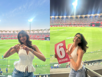 Palak Tiwari Cheers for Team India at Carrara Oval During 4th T20I vs Australia - News | Palak Tiwari Cheers for Team India at Carrara Oval During 4th T20I vs Australia | Latest entertainment News at Lokmattimes.com