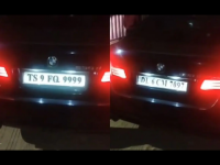 Hyderabad Shocker: Drunk Driver Changes Car Number Plate in James Bond-Style During Police Checking (Watch Video) - News | Hyderabad Shocker: Drunk Driver Changes Car Number Plate in James Bond-Style During Police Checking (Watch Video) | Latest national News at Lokmattimes.com