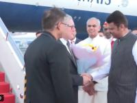 UK PM Keir Starmer Lands in Mumbai, Welcomed by Maharashtra CM Devendra Fadnavis and Deputies Eknath Shinde, Ajit Pawar - News | UK PM Keir Starmer Lands in Mumbai, Welcomed by Maharashtra CM Devendra Fadnavis and Deputies Eknath Shinde, Ajit Pawar | Latest mumbai News at Lokmattimes.com