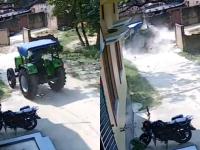 UP Tragedy: Tractor Crashes Through Boundary Wall, Driver Critically Injured in Mau, CCTV Footage Goes Viral - News | UP Tragedy: Tractor Crashes Through Boundary Wall, Driver Critically Injured in Mau, CCTV Footage Goes Viral | Latest national News at Lokmattimes.com UP Tragedy: Tractor Crashes Through Boundary Wall, Driver Critically Injured in Mau, CCTV Footage Goes Viral - News | UP Tragedy: Tractor Crashes Through Boundary Wall, Driver Critically Injured in Mau, CCTV Footage Goes Viral | Latest national News at Lokmattimes.com