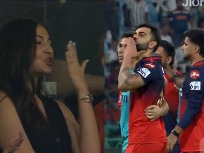 Anushka Sharma and Virat Kohli Share Sweet Flying Kiss After RCB’s Dominant Win Over LSG