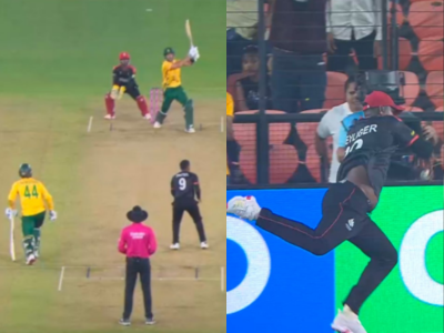 Dilon Heyliger Pulls Off Stunning Boundary Catch To Dismiss Aiden Markram in South Africa vs Canada T20 World Cup 2026 Match (VIDEO)