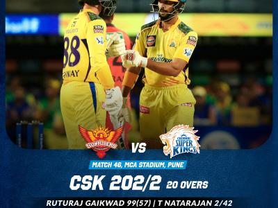 Change in captaincy brings out a change in luck as Chennai post 202 after 20 overs