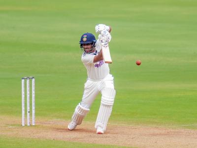 Dhruv Jurel Scores His Maiden Test Century During IND vs WI 1st Test in Ahmedabad (VIDEO)