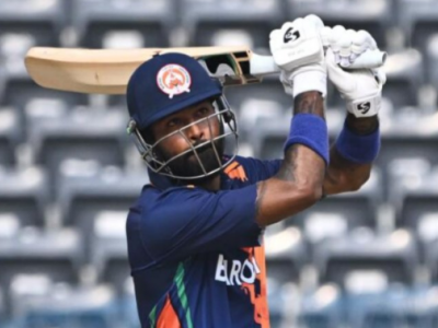 Hardik Pandya Hits Nine Sixes in Explosive 75-Run Innings for Baroda vs Chandigarh in Vijay Hazare Trophy Clash