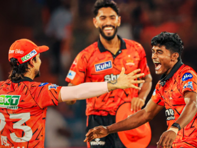 IPL 2026: Debutants Praful Hinge, Sakib Hussain Star as SRH End RR’s Unbeaten Run with 57-Run Win (VIDEO)