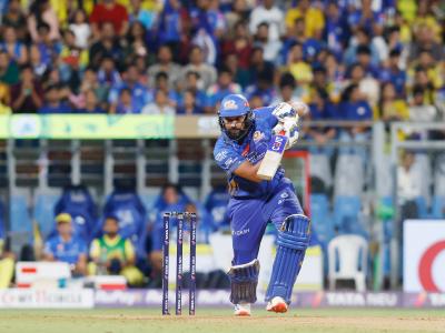 Rohit Sharma Scores His First Fifty of IPL 2025 Season Against CSK at Wankhede (Watch Video)