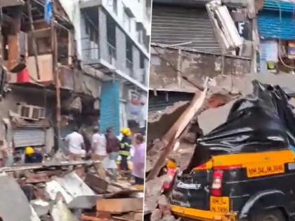 Thane: Portion of building balcony collapses in Bhayandar | Thane: Portion of building balcony collapses in Bhayandar