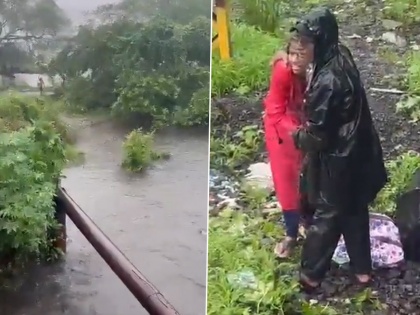 Mumbai Rains: No trace of four-month-old girl which fell into creek in rain-hit Thane district | Mumbai Rains: No trace of four-month-old girl which fell into creek in rain-hit Thane district