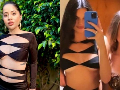 Urfi Javed said she looks more hotter than Kendall Jenner in black cut-out dress | Urfi Javed said she looks more hotter than Kendall Jenner in black cut-out dress