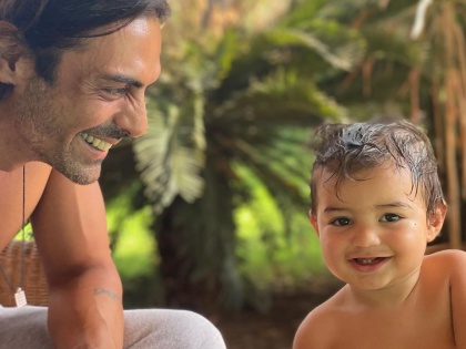 First picture of Arjun Rampal's son Arik Rampal goes viral on his 1st birthday | First picture of Arjun Rampal's son Arik Rampal goes viral on his 1st birthday